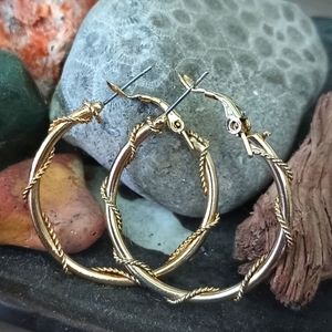 Gold Tone Hoops